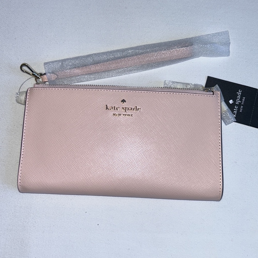 Kate Spade Madison double zip wristlet wallet